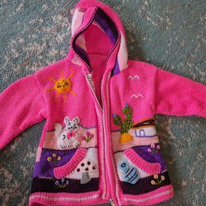 Peruvian kids wool sweater 4T